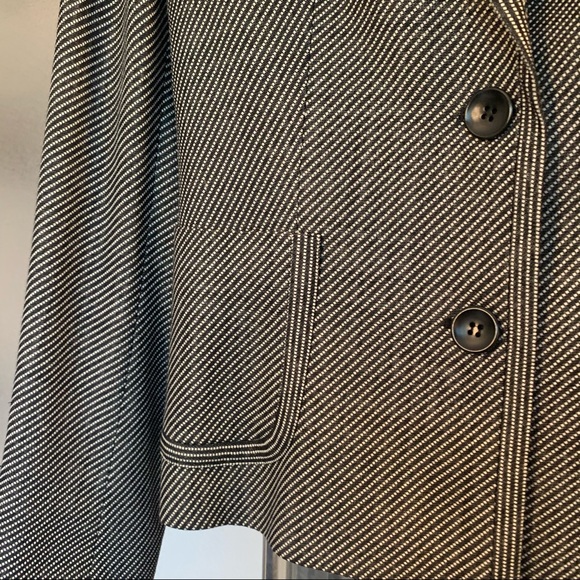 MaxMara Blazer dot striped black cream tailored 8 - Picture 7 of 16